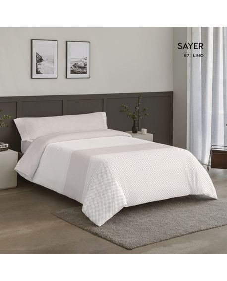 JUEGO DE SABANAS BORDADA